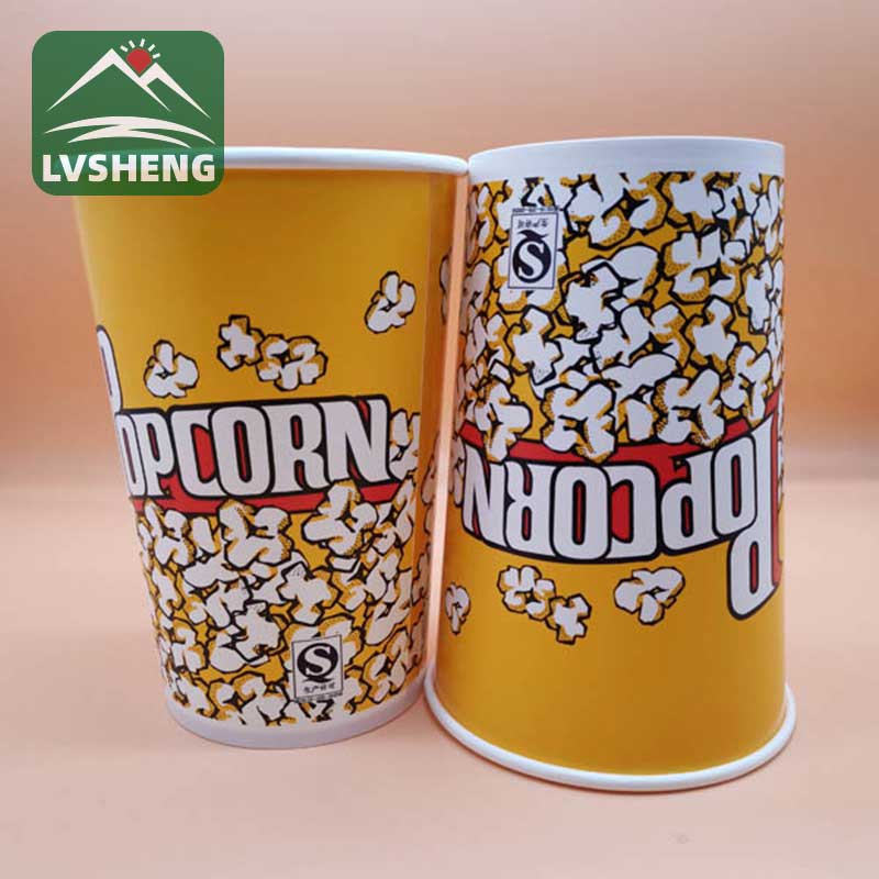 Biologicky rozložiteľný popcorn papierový vedro